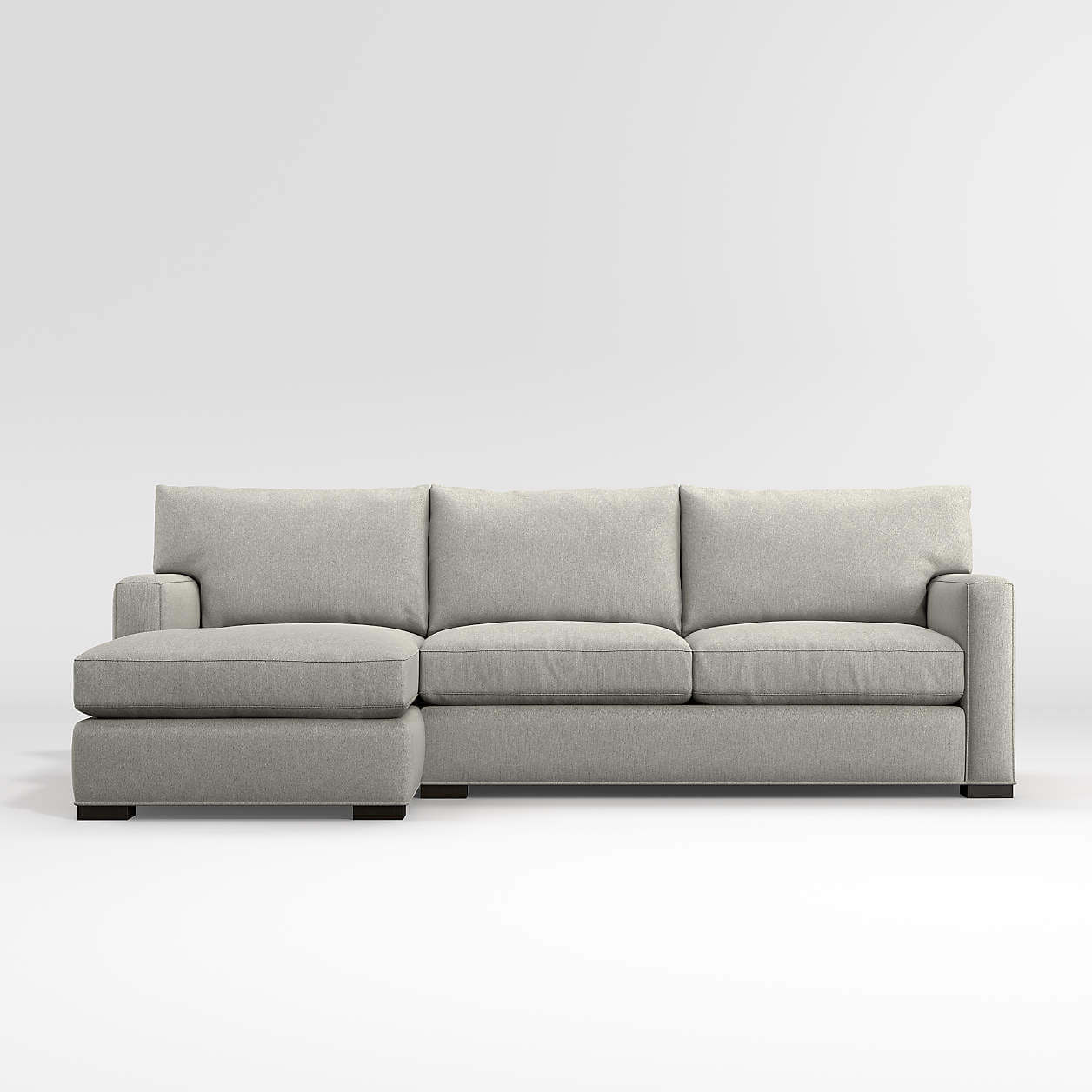 Axis Two Piece Sectional Sofa with Modular Design