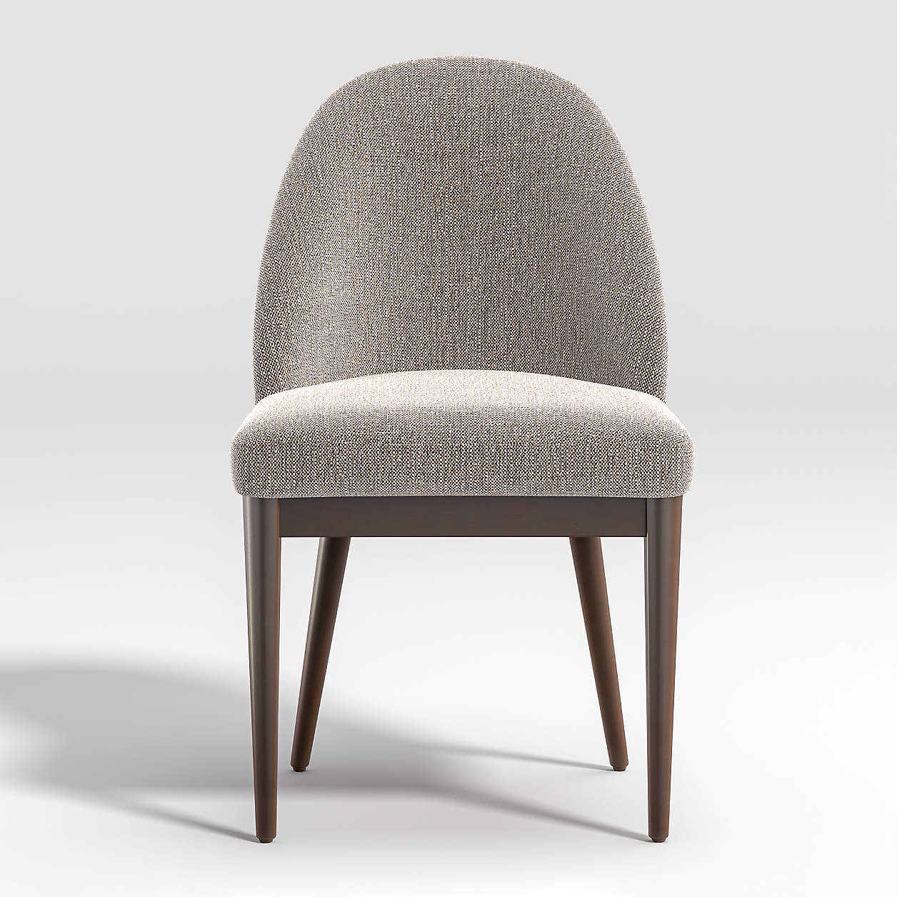 Ana Grey Upholstered Dining Chair with Wooden Frame