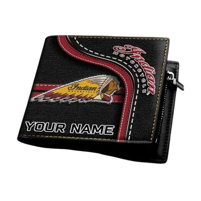 American-Style Motorbike PU Leather Wallet, Street-Ready Auto Wallet CAR130