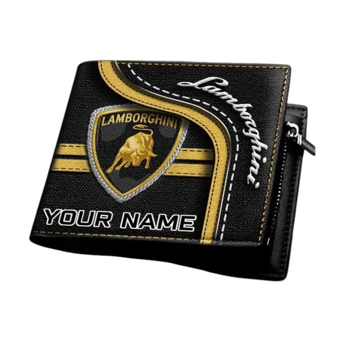 Track-Ready Supercar PU Leather Wallet, Sleek Car Enthusiast Wallet CAR130
