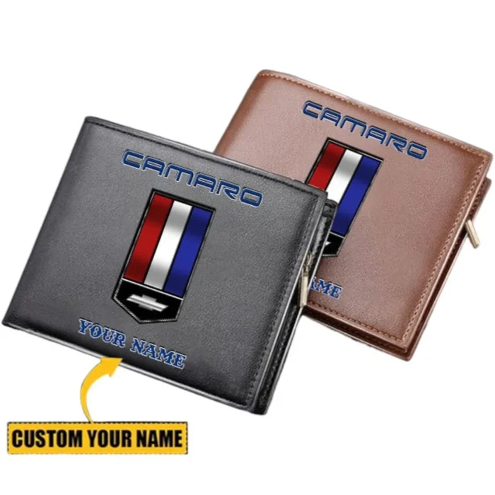 Iconic Muscle Ride PU Leather Wallet, Biker’s Custom PU Wallet CAR290