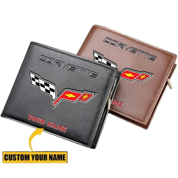 Two-Seater Sports Car PU Leather Wallet, Road Culture PU Wallet CAR290