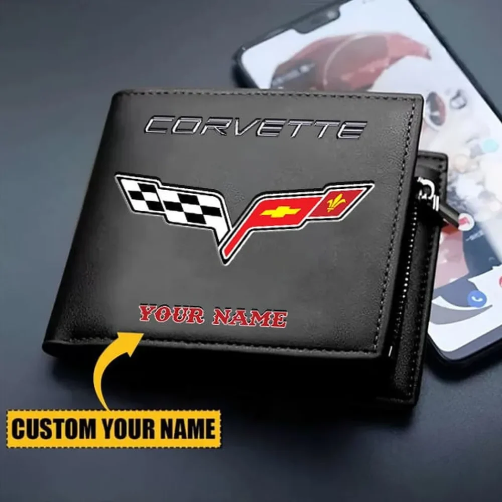Two-Seater Sports Car PU Leather Wallet, Road Culture PU Wallet CAR290 - Image 2