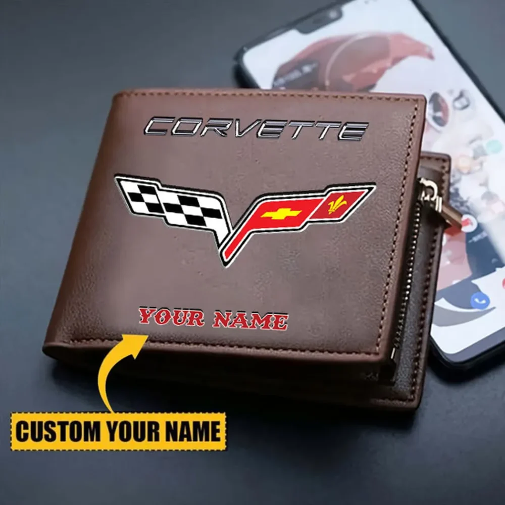 Two-Seater Sports Car PU Leather Wallet, Road Culture PU Wallet CAR290 - Image 3