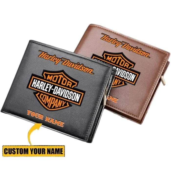 Two-Wheel Freedom PU Leather Wallet, Road Life Leather Wallet CAR290