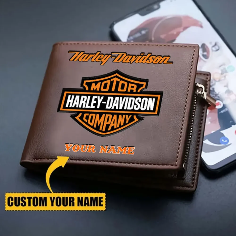 Two-Wheel Freedom PU Leather Wallet, Road Life Leather Wallet CAR290 - Image 3