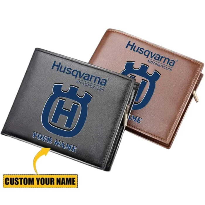 Dirt Track Bike PU Leather Wallet, Custom Garage PU Wallet CAR290