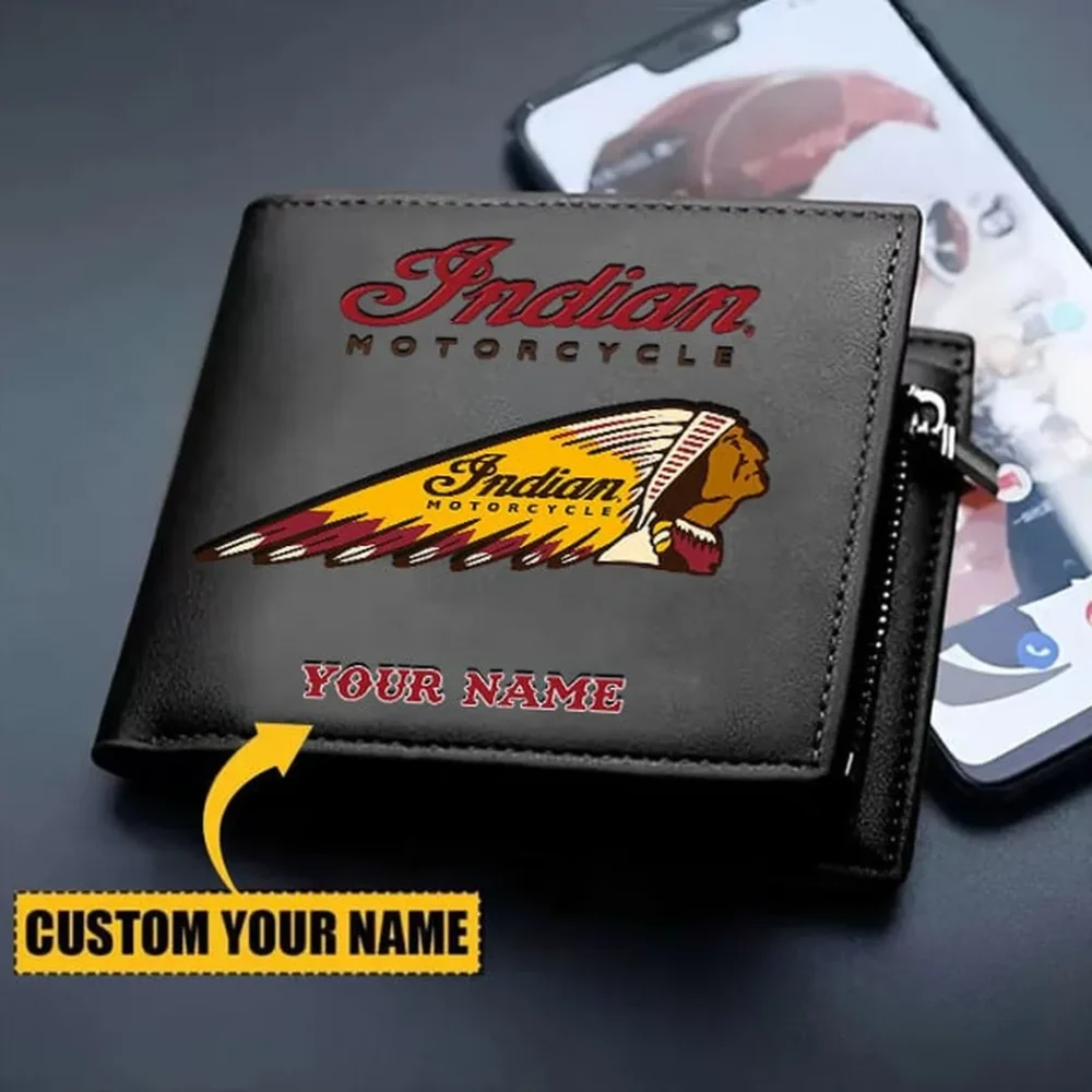American-Style Motorbike PU Leather Wallet, Motorhead Everyday Wallet CAR290 - Image 2