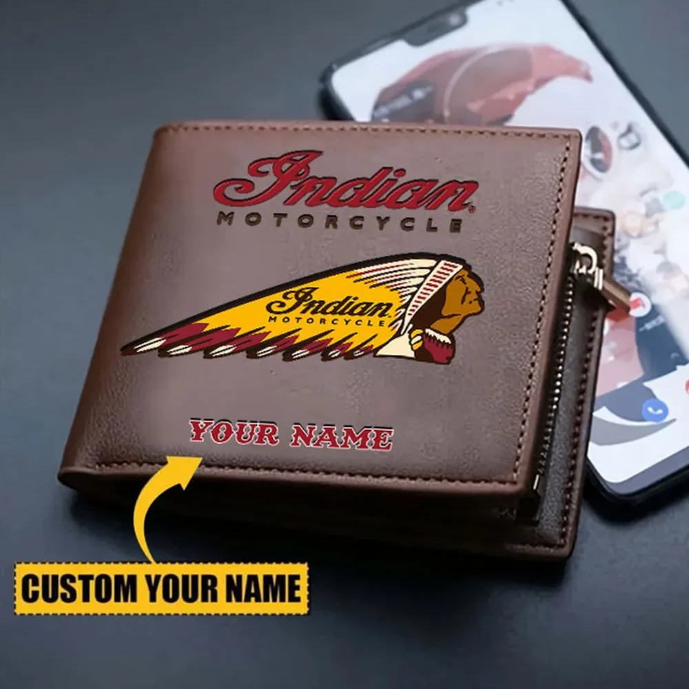American-Style Motorbike PU Leather Wallet, Motorhead Everyday Wallet CAR290 - Image 3