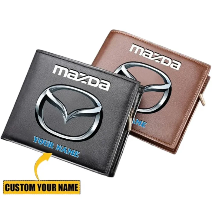 Mid-Size Sedan PU Leather Wallet, Sleek Car Enthusiast Wallet CAR290