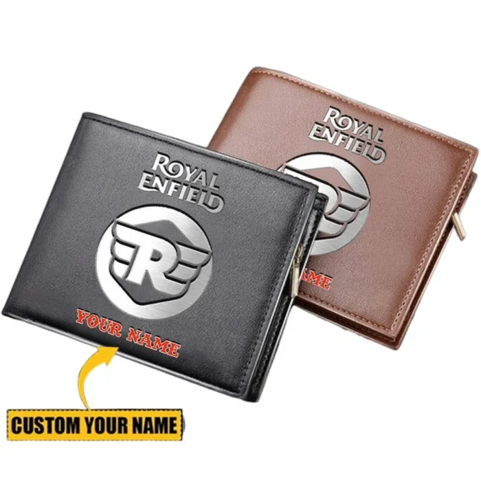 Cafe Racer-Inspired Bike PU Leather Wallet, Custom PU Leather Wallet CAR290