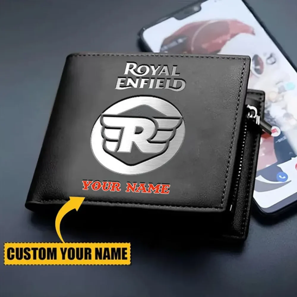 Cafe Racer-Inspired Bike PU Leather Wallet, Custom PU Leather Wallet CAR290 - Image 2