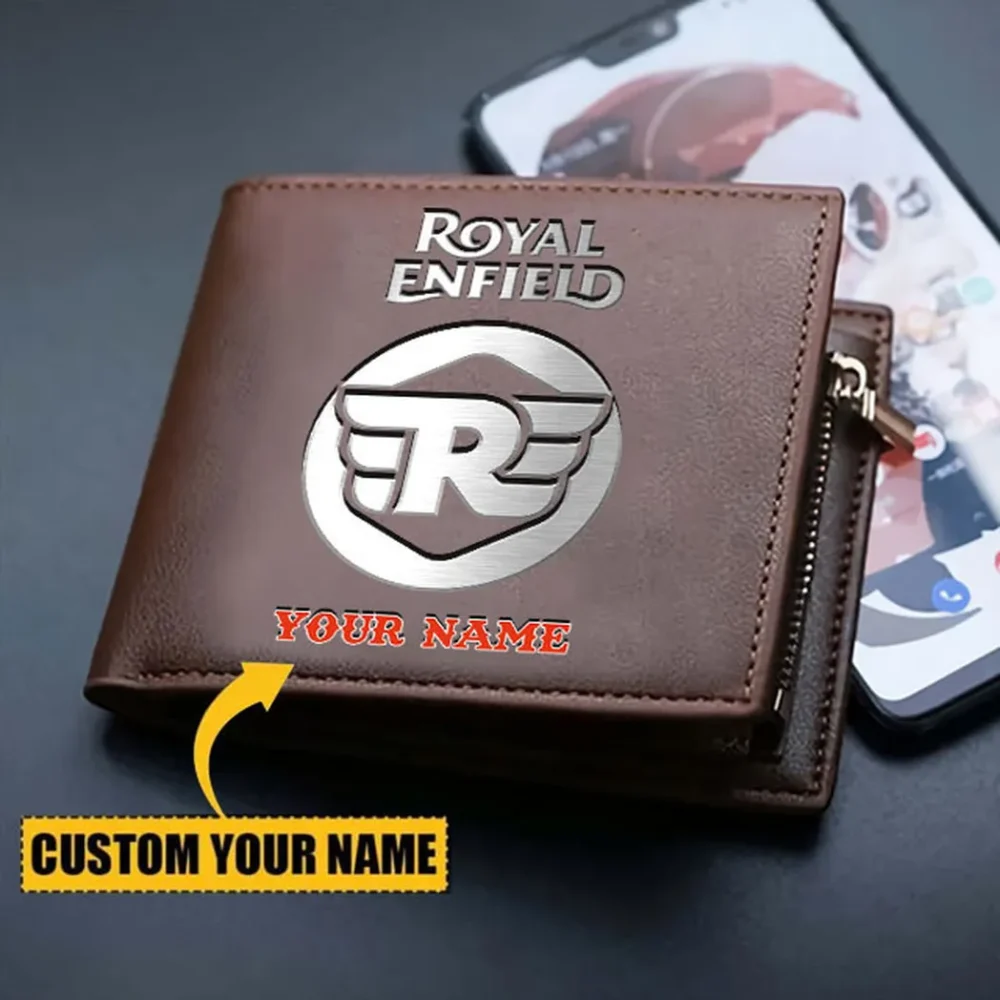 Cafe Racer-Inspired Bike PU Leather Wallet, Custom PU Leather Wallet CAR290 - Image 3