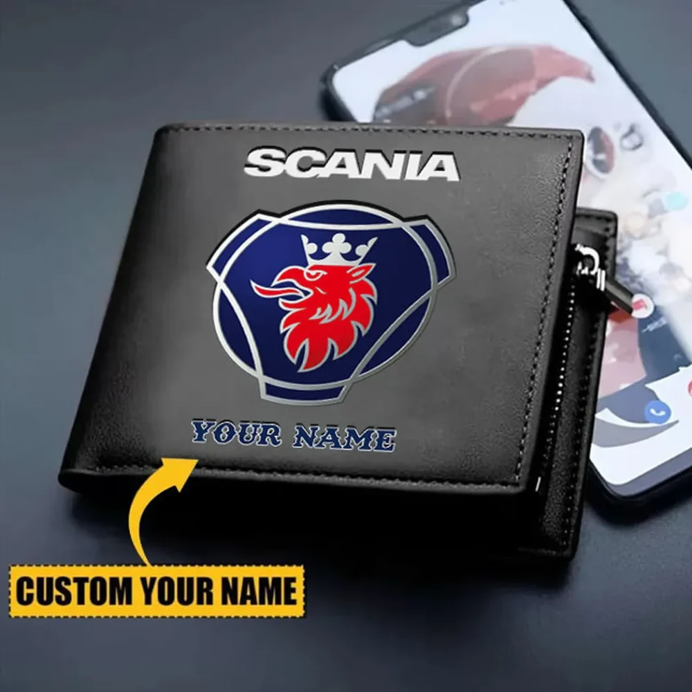 Heavy-Duty Truck PU Leather Wallet, Sleek Car Enthusiast Wallet CAR290 - Image 2