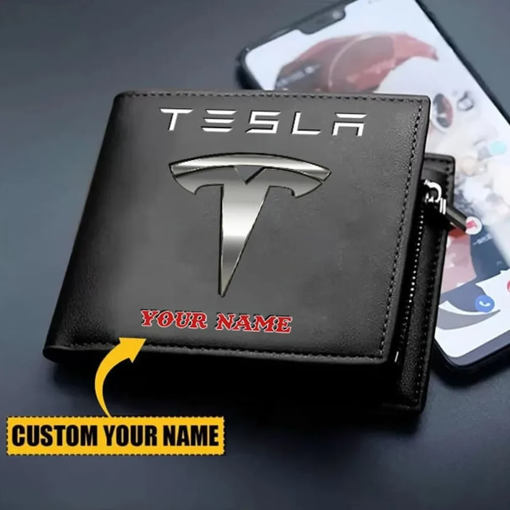 Zero-Emission Vehicle PU Leather Wallet, Classic PU Leather Wallet CAR290 - Image 2