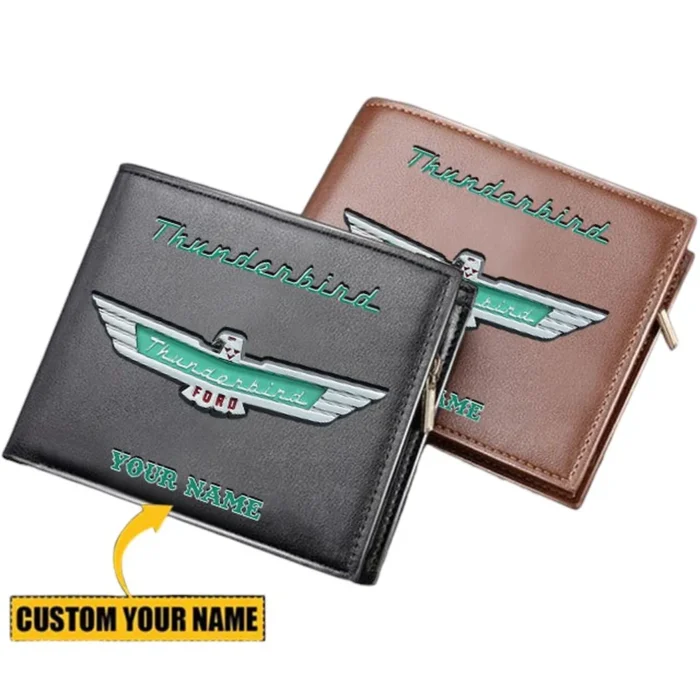 Classic Open-Road Car PU Leather Wallet, Performance-Inspired PU Wallet CAR290
