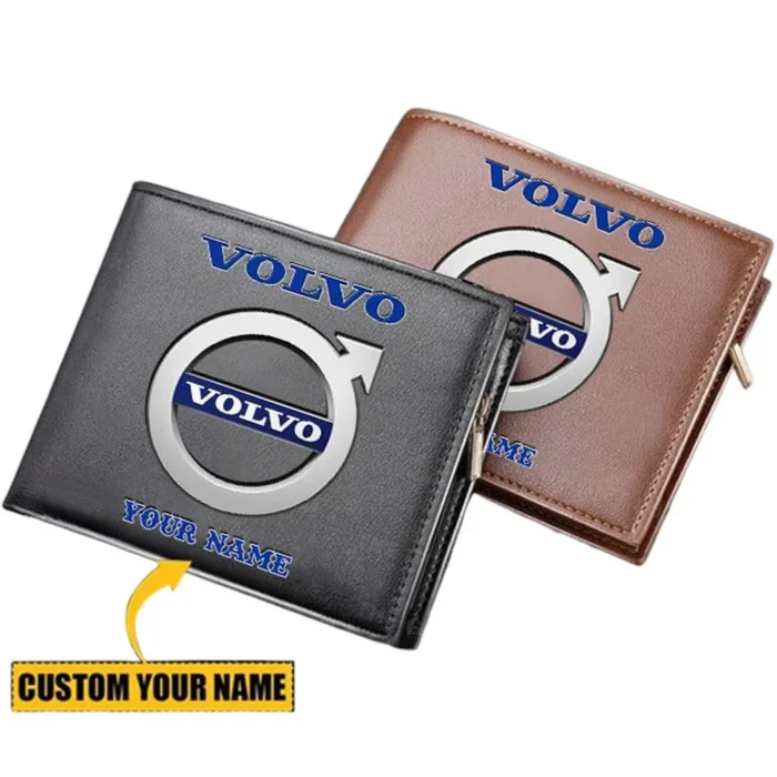 Swedish Car Brand PU Leather Wallet, Custom Garage PU Wallet CAR290