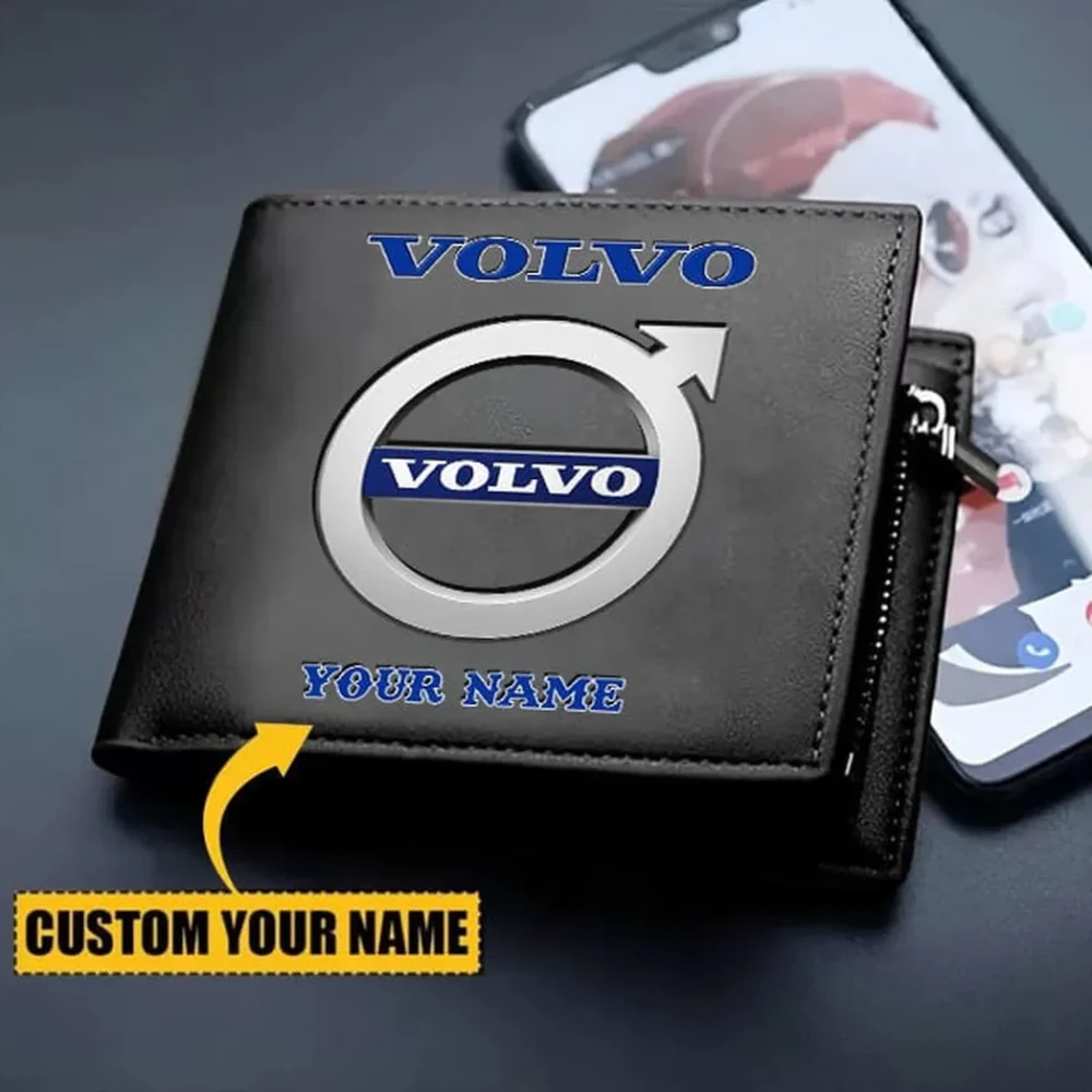 Swedish Car Brand PU Leather Wallet, Custom Garage PU Wallet CAR290 - Image 2