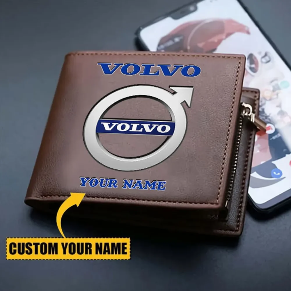 Swedish Car Brand PU Leather Wallet, Custom Garage PU Wallet CAR290 - Image 3