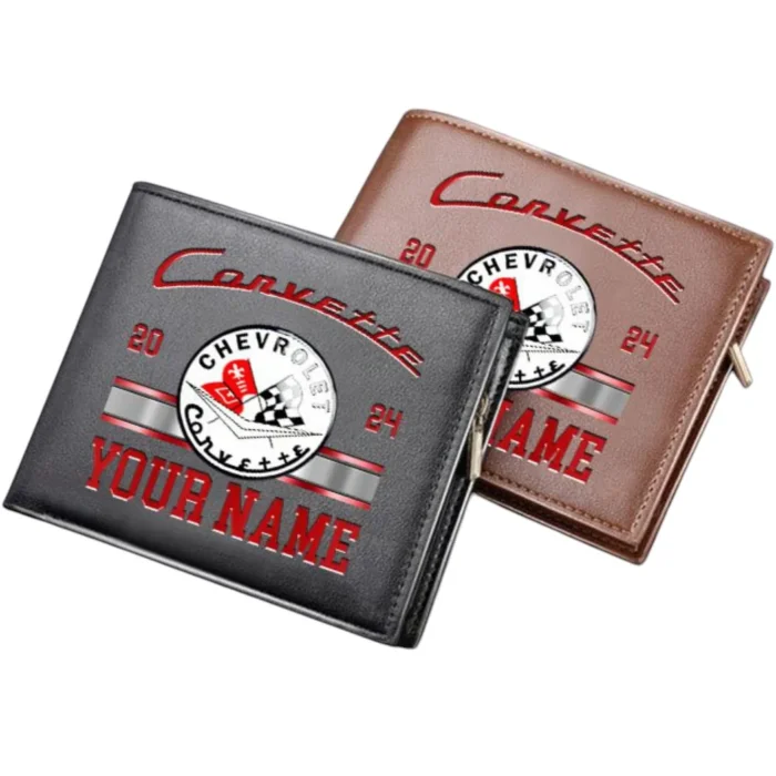 Two-Seater Sports Car PU Leather Wallet, Rugged Driver’s Leather Wallet CAR370