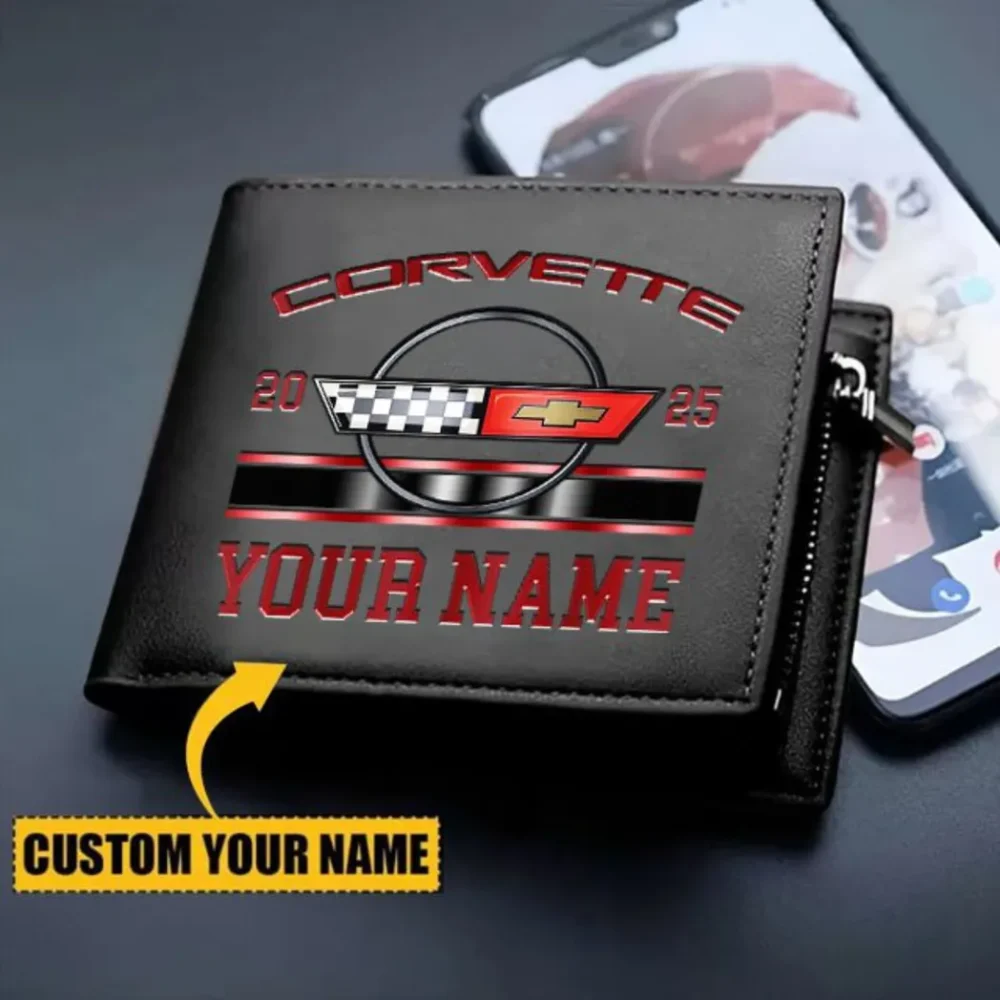 American Sports Car PU Leather Wallet, Biker’s Custom PU Wallet CAR370 - Image 2