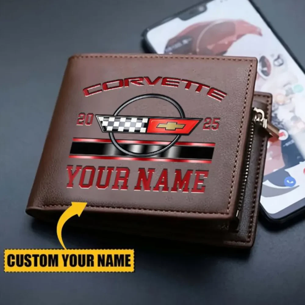 American Sports Car PU Leather Wallet, Biker’s Custom PU Wallet CAR370 - Image 3