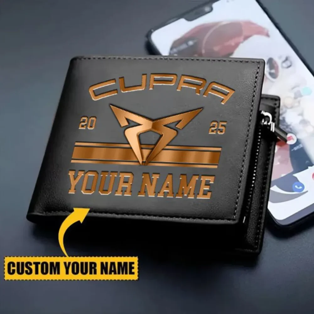 Dynamic Compact Auto PU Leather Wallet, Automotive Lifestyle PU Wallet CAR370 - Image 2