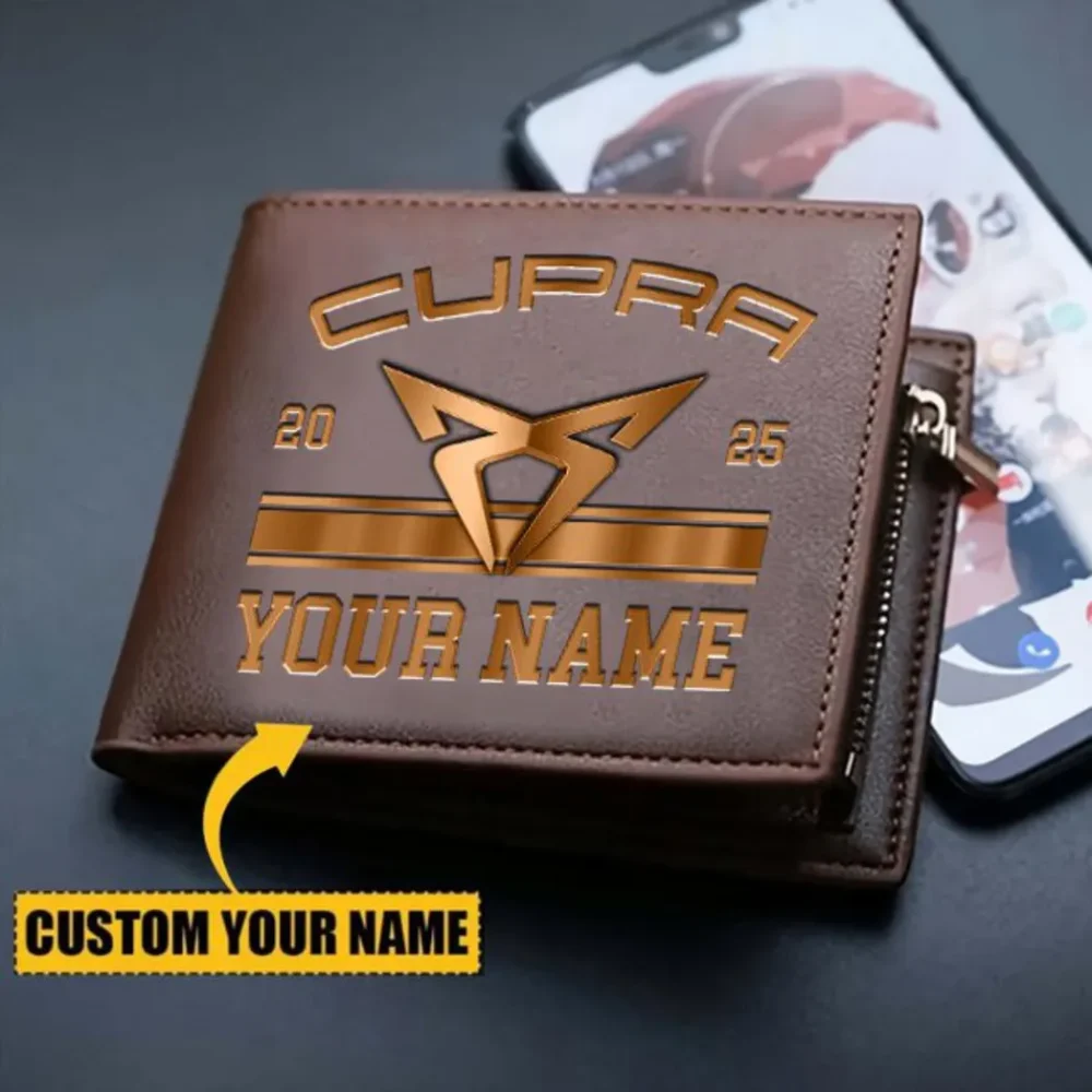 Dynamic Compact Auto PU Leather Wallet, Automotive Lifestyle PU Wallet CAR370 - Image 3