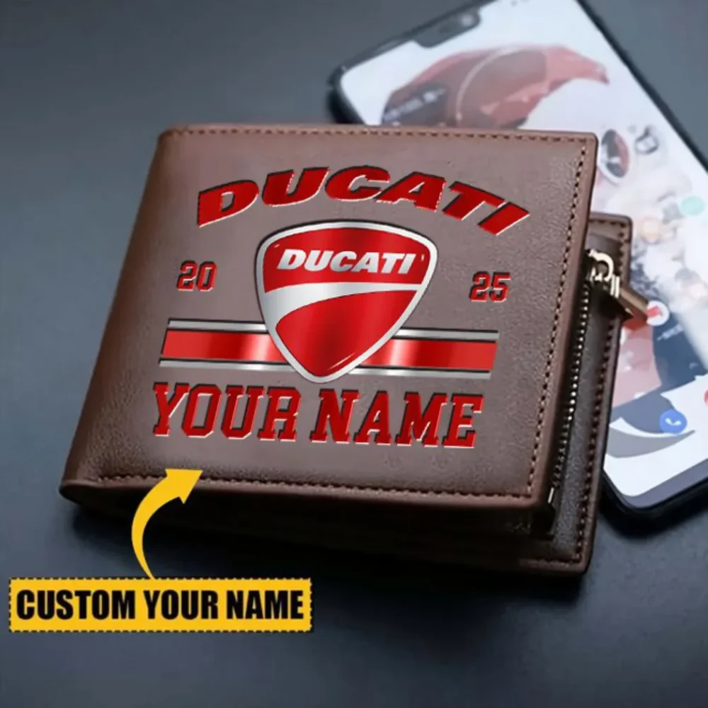 Racing Legend PU Leather Wallet, Sleek Car Enthusiast Wallet CAR370 - Image 3