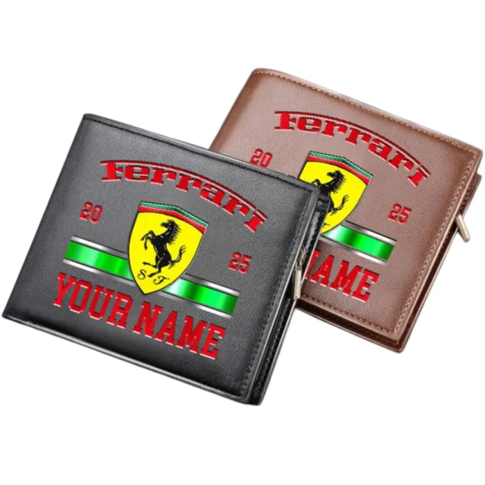 Exotic Sports Car PU Leather Wallet, Rugged Driver’s Leather Wallet CAR370