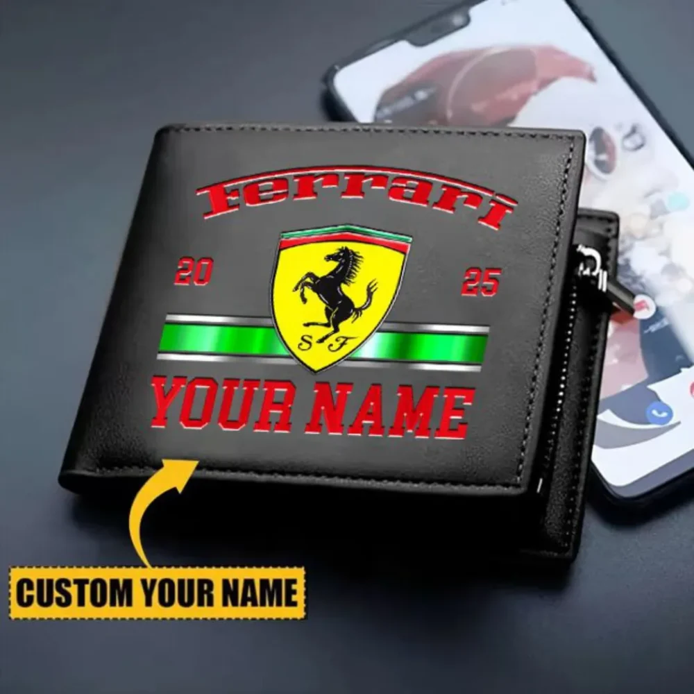 Exotic Sports Car PU Leather Wallet, Rugged Driver’s Leather Wallet CAR370 - Image 2