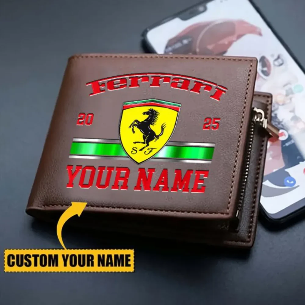 Exotic Sports Car PU Leather Wallet, Rugged Driver’s Leather Wallet CAR370 - Image 3