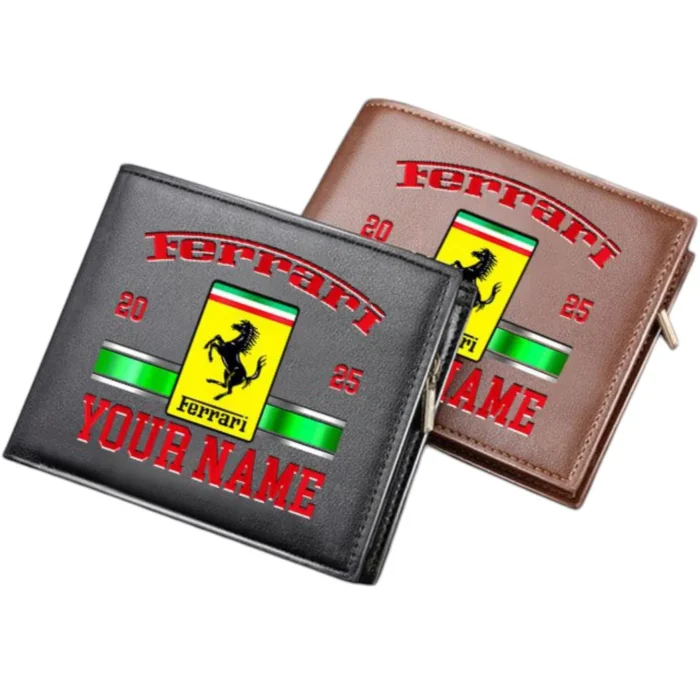 Superfast Road Car PU Leather Wallet, Custom PU Leather Wallet CAR370