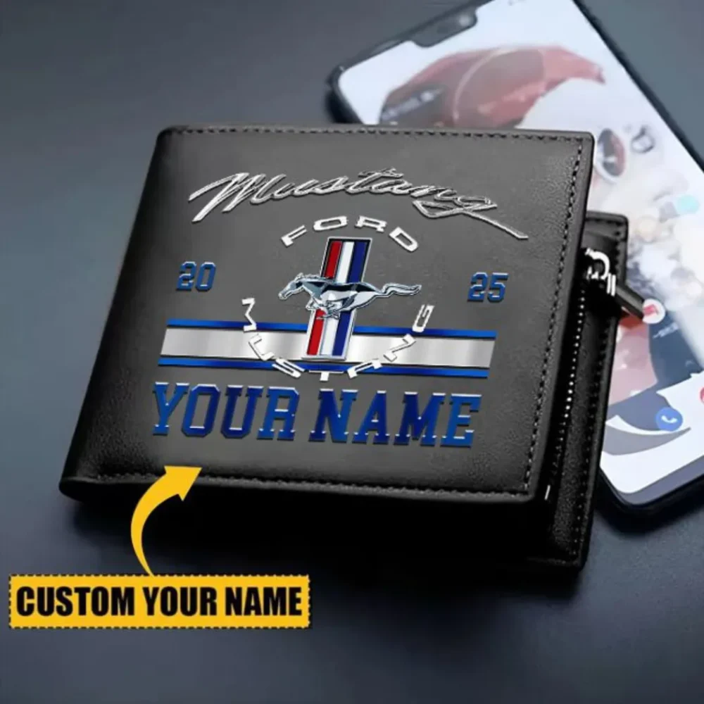 Two-Door Sports Car PU Leather Wallet, Biker’s Custom PU Wallet CAR370 - Image 2