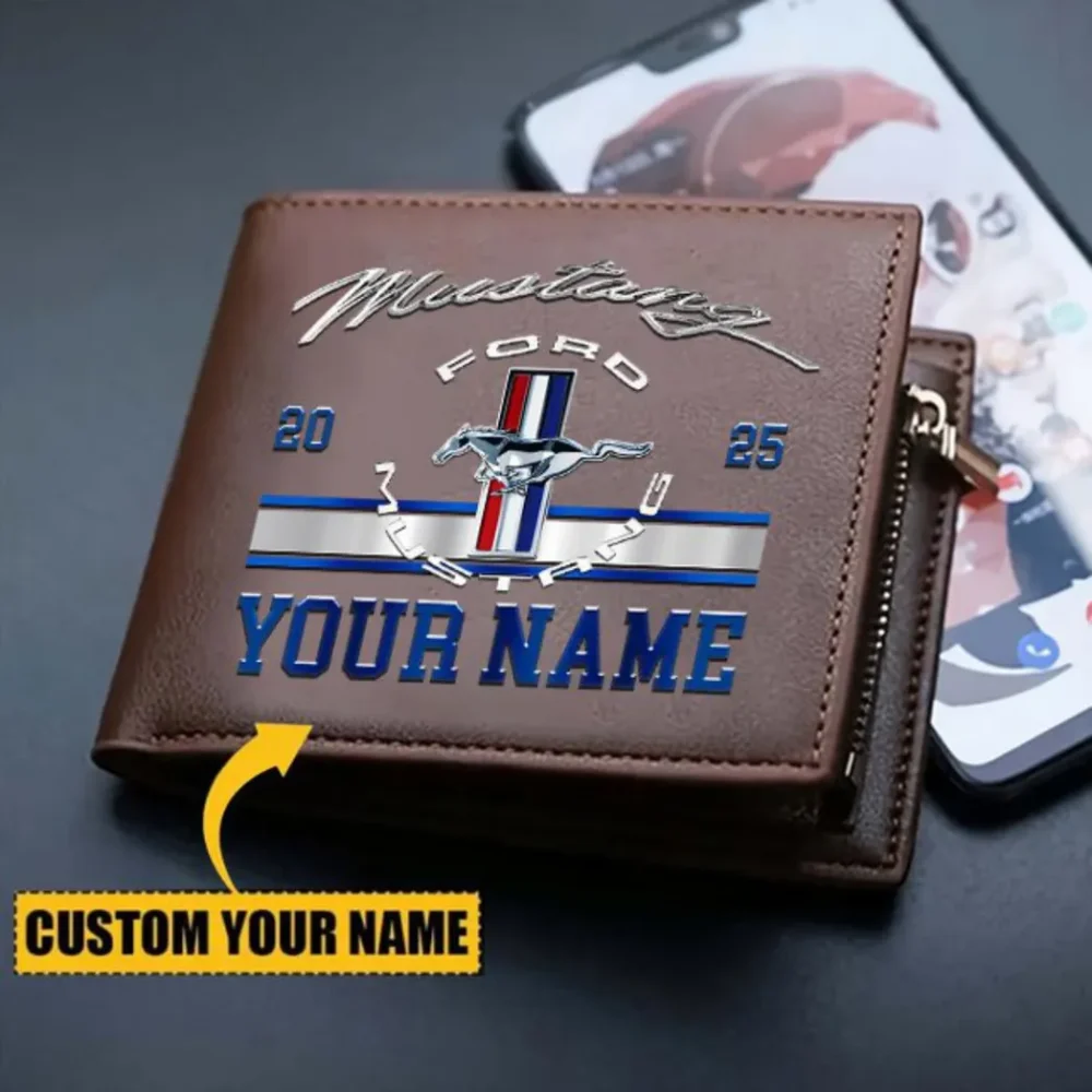 Two-Door Sports Car PU Leather Wallet, Biker’s Custom PU Wallet CAR370 - Image 3