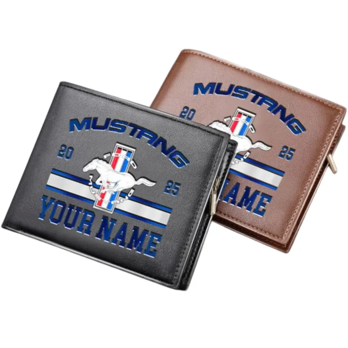 Two-Door Sports Car PU Leather Wallet, Auto Enthusiast PU Wallet CAR370
