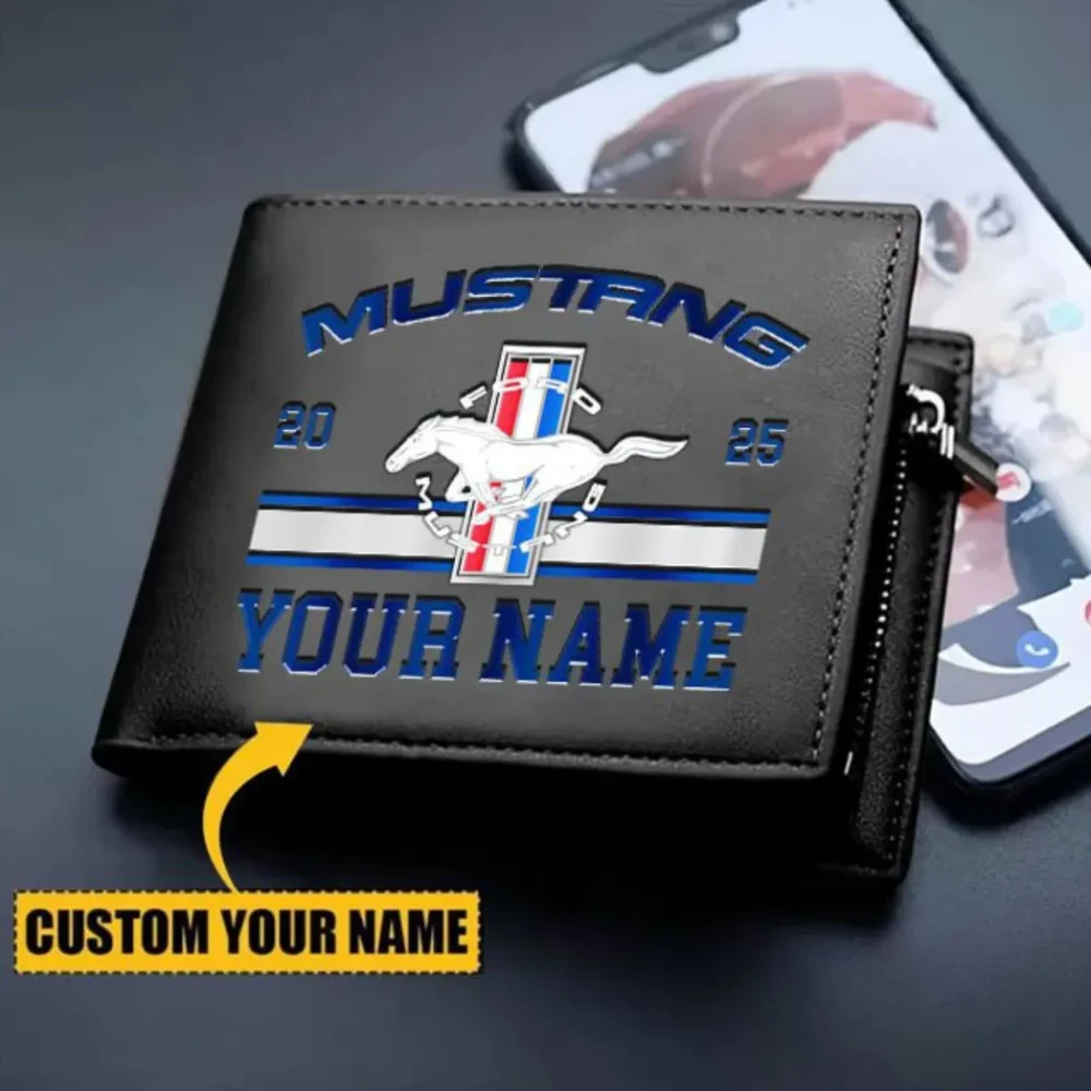 Two-Door Sports Car PU Leather Wallet, Auto Enthusiast PU Wallet CAR370 - Image 2