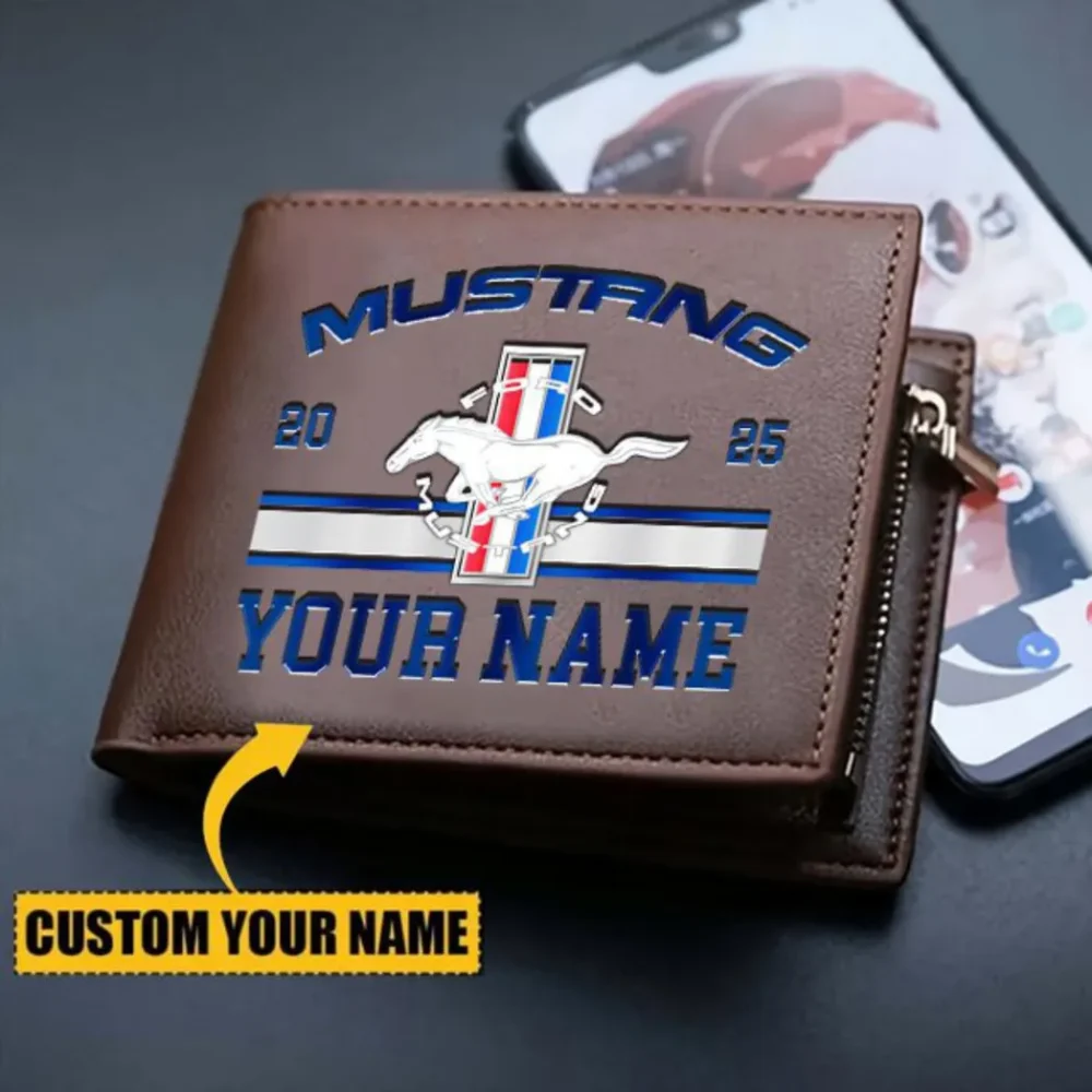 Two-Door Sports Car PU Leather Wallet, Auto Enthusiast PU Wallet CAR370 - Image 3