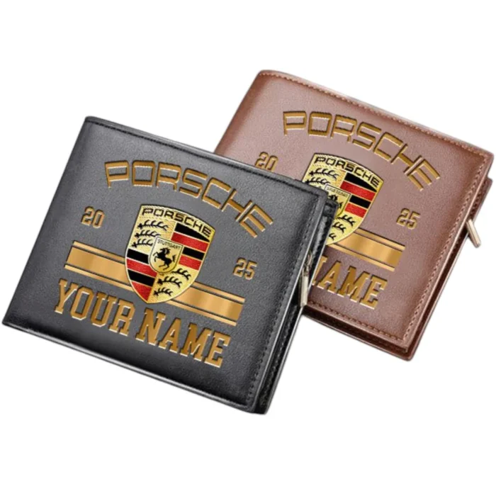 Performance Car PU Leather Wallet, Driver-Inspired PU Wallet CAR370