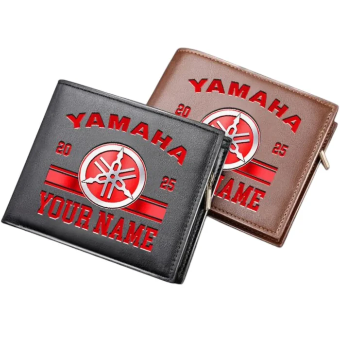 Dual-Sport Bike PU Leather Wallet, Custom Garage PU Wallet CAR370