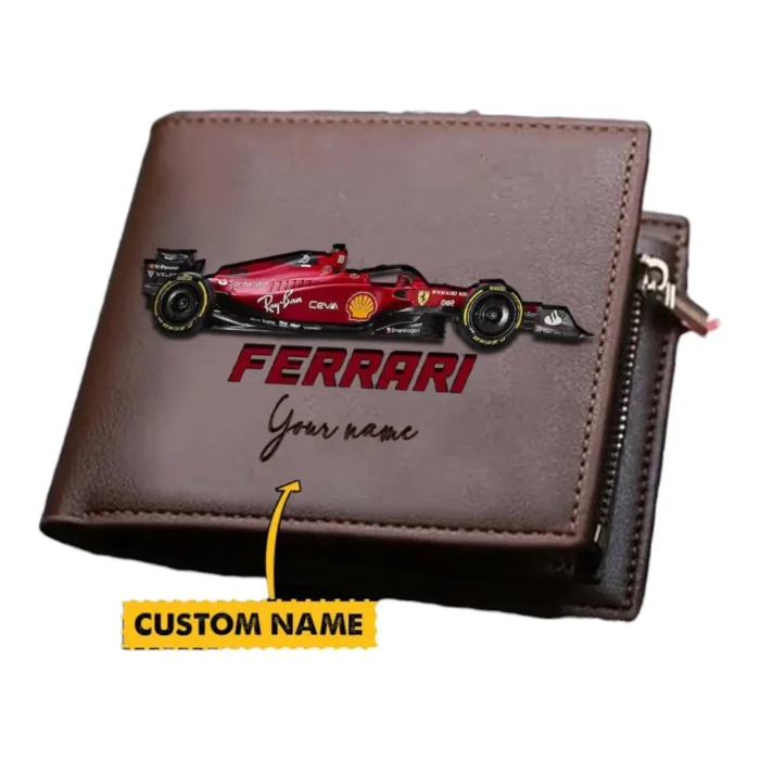 Italian Racing Legend PU Leather Wallet, Road Life Leather Wallet CAR379