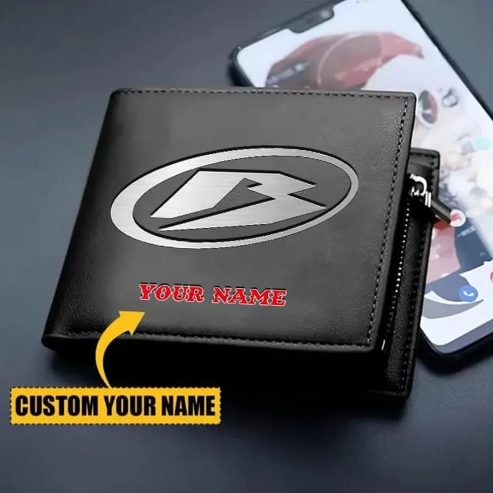 Performance Trail Bike PU Leather Wallet, Sleek Car Enthusiast Wallet CAR260 - Image 2