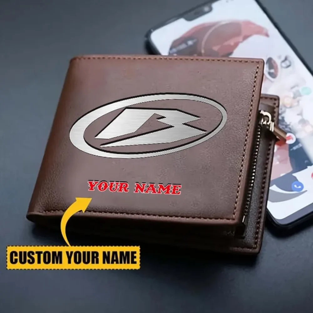 Performance Trail Bike PU Leather Wallet, Sleek Car Enthusiast Wallet CAR260 - Image 3
