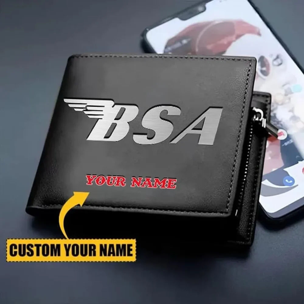 Retro Motorbike PU Leather Wallet, Car Culture PU Wallet CAR260 - Image 2