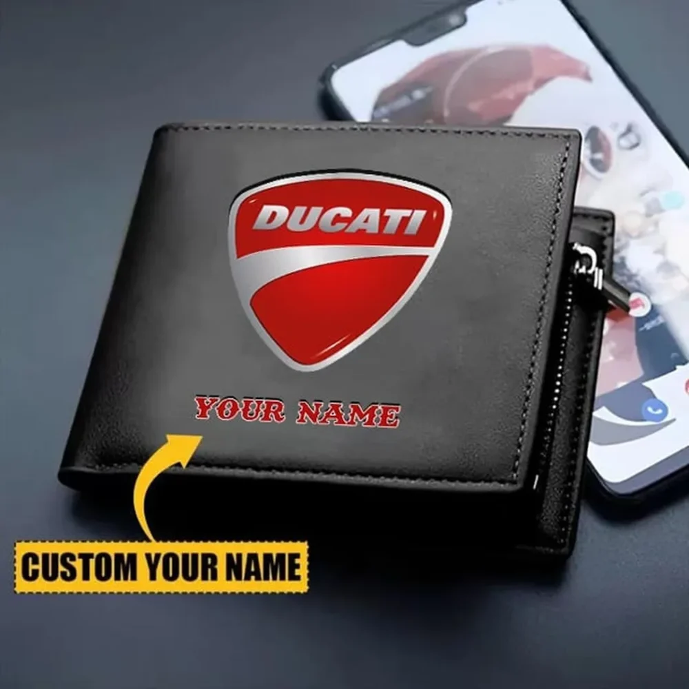 Italian Sport Bike PU Leather Wallet, Moto & Car Fan Wallet CAR260 - Image 2
