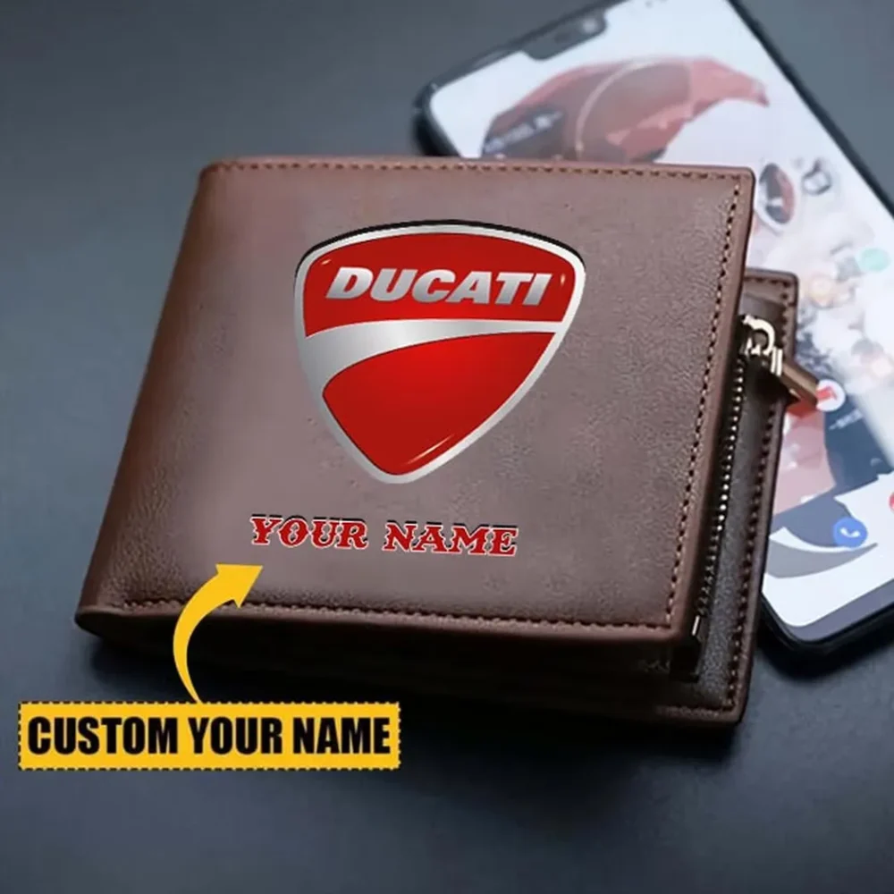 Italian Sport Bike PU Leather Wallet, Moto & Car Fan Wallet CAR260 - Image 3