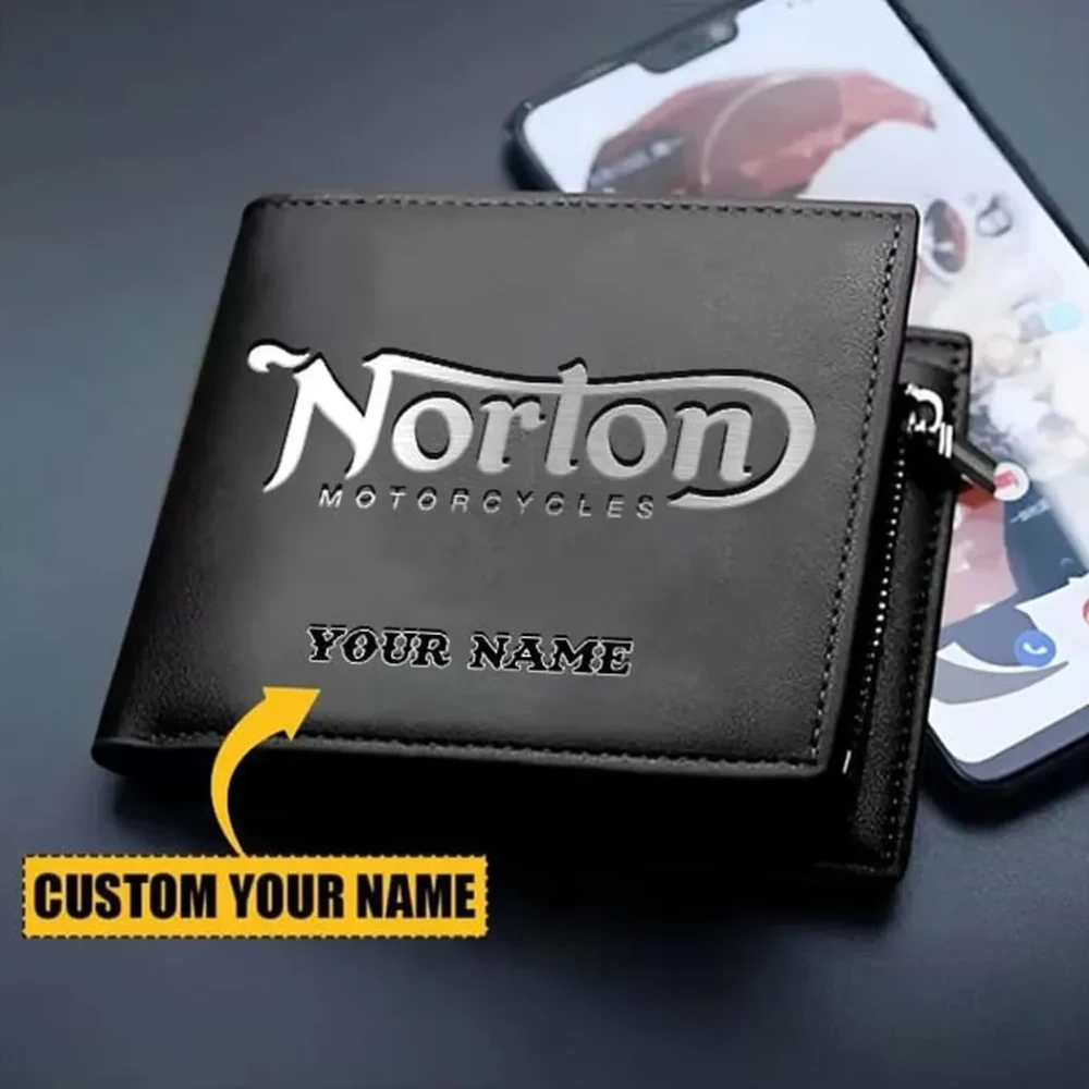 Custom Road Bike PU Leather Wallet, Rugged Driver’s Leather Wallet CAR260 - Image 2
