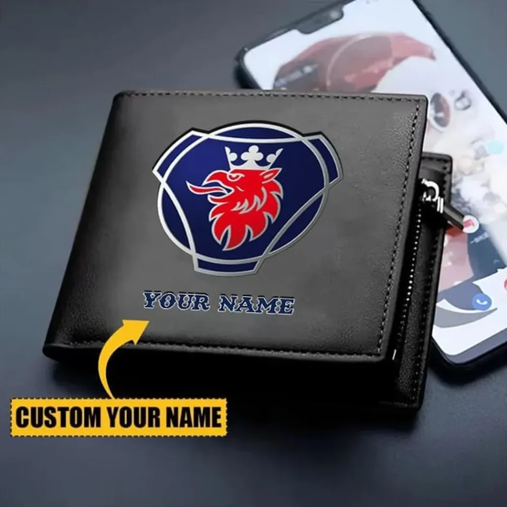 Tractor-Trailer PU Leather Wallet, Automotive Lifestyle PU Wallet CAR260 - Image 2