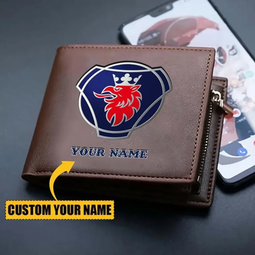 Tractor-Trailer PU Leather Wallet, Automotive Lifestyle PU Wallet CAR260 - Image 3
