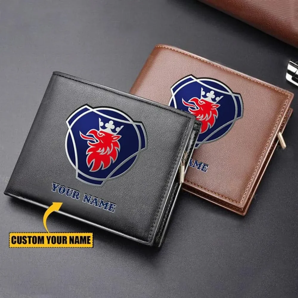 Tractor-Trailer PU Leather Wallet, Automotive Lifestyle PU Wallet CAR260